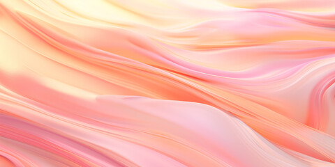 A Dreamy Abstract Brushstroke Background in Peach and Pink, Evoking a Candy-Hued Symphony. A Whimsical Wallpaper Concept Peachy Swirl