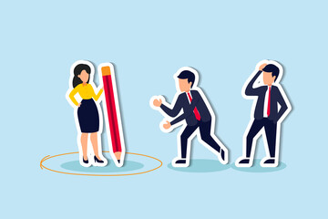 Personal space, privacy or work boundary to limit access and protect from people, introvert or safe...