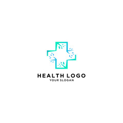 natural health cross logo design