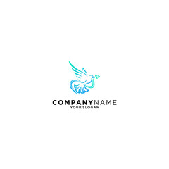 wedding dove logo design