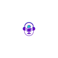 podcast icon logo design