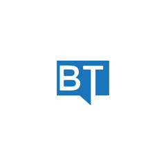 BT logo. B T design. White BT letter. BT, B T letter logo design. Initial letter BT letter logo set, linked circle uppercase monogram logo. B T letter logo vector design.	
