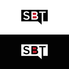 SBT logo. S B T design. White SBT letter. SBT, S B T letter logo design. Initial letter SBT letter logo set, linked circle uppercase monogram logo. S B T letter logo vector design.	
