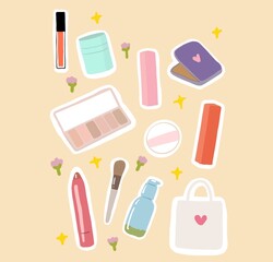 cute character illustration icon - cute girl women 