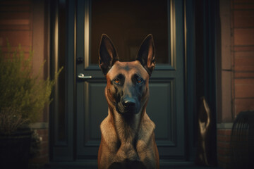 german shepherd dog. Generative AI
