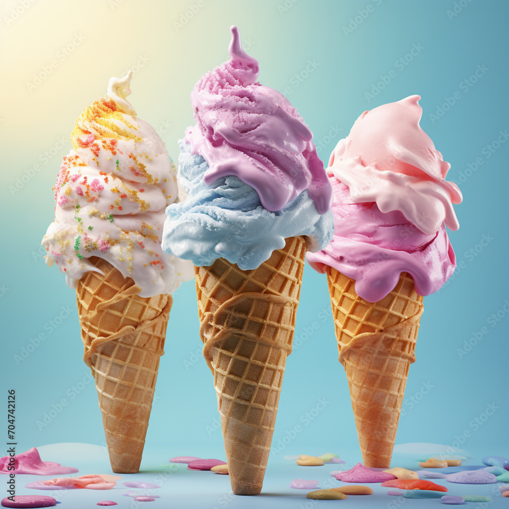 Wall mural ice cream cone