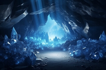 crystal, beautiful clear blue crystal, blue crystal