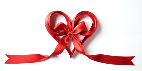 ハートマーク 赤いリボン