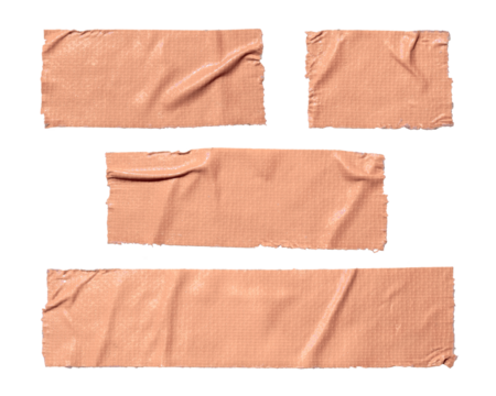 Peach colored cloth tapes