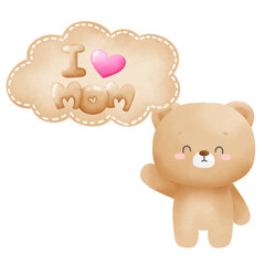 I love mom and baby bear