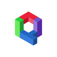 Monogram Q design vector logo. Monogram initial letter mark Q logo design. Monogram design vector logo. Monogram initial letter mark Q logo design. Simple Q monogram. Monogram Q design logo