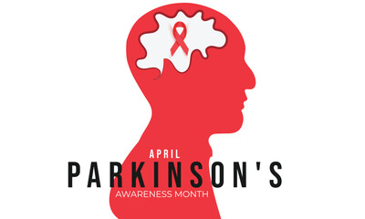 Parkinson's awareness month. background, banner, card, poster, template. Vector illustration.