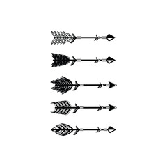 indian arrow icon set