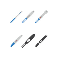 pregnancy test icon set