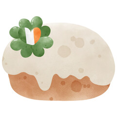 St.Patrick’s day cloverleaf cupcake 
