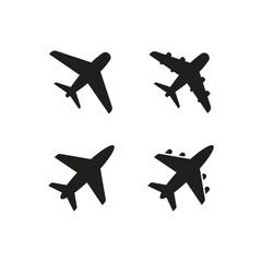 air plane icon set