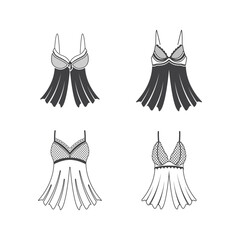 lingerie graphic design vector