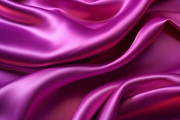 Obraz premium Magenta Satin Silk Luxurious Fabric Background