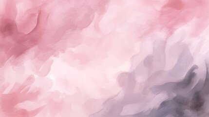 Brushed painted abstract watercolor background composed of pink and purple. The techniques of smudging and blending create layers of colors. Brush stroked painting.