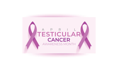 Fototapeta premium Testicular cancer awareness month. background, banner, card, poster, template. Vector illustration.