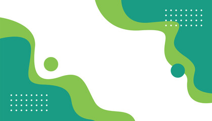 Simple green wavy background, Suitable for Wallpaper, poster design, banners, covers, templates, and other