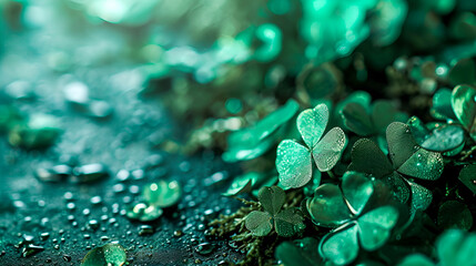 st. patrick's day, st. patrick's background, Ireland, banner for st. patrick's day, place for text, St. Patrick's Day flyer, St. Patrick's Day website cover, green, Irish traditions, st. patrick's day - obrazy, fototapety, plakaty