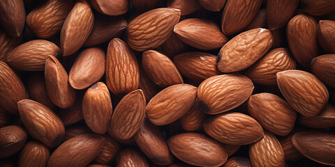 almonds on wooden background,top view of almonds close up shot macro almond nuts on a white Dry fruit almond close up background prunus amygdalus family rosaceae botanical high quality big size - obrazy, fototapety, plakaty