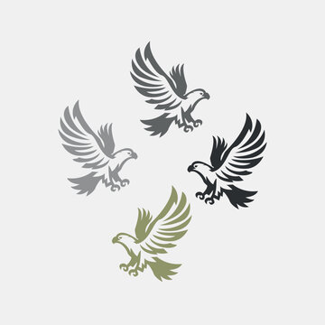 logo four eagle in flight