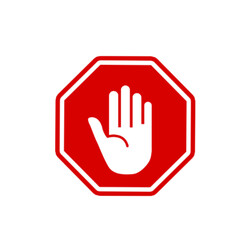 Obraz premium stop hand sign