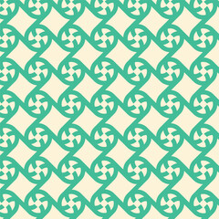 geometric pattern design with green background and white shape