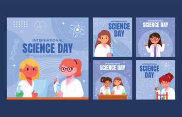 Happy International Day of Women and Girls in Science Social Media Post