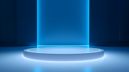 Simple product booth, podium, stage, product commercial photography background, cosmetics booth, 3D rendering