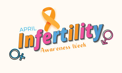 National Infertility Awareness Week. background, banner, card, poster, template. Vector illustration. - obrazy, fototapety, plakaty