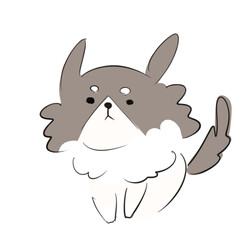 おすわりするチワワ