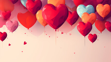 Valentine's Day hearts, Valentine's Day background, wedding background, blank copy space