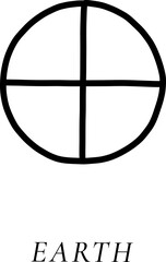 Astropology Symbol Line Art Illustration