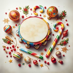 Fototapeta premium pandeiro de carnaval