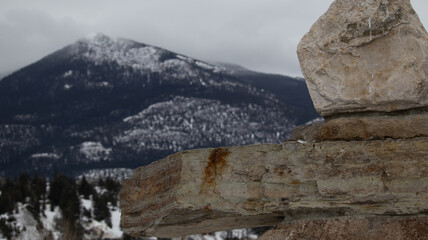 Inuksuk in the mountains.