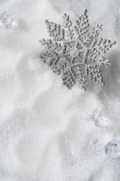 冬　雪　結晶イメージ