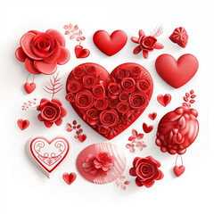 Valentines Day element cliparton