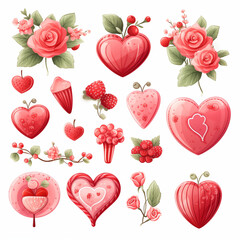 Valentines Day element cliparton