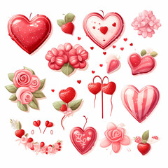 Valentines Day element cliparton