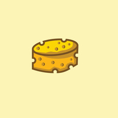 illustration of a cheese
