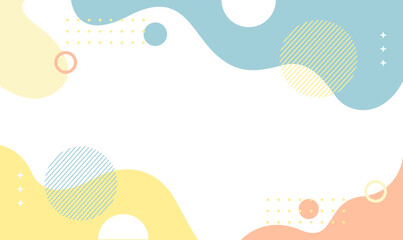Fototapeta premium Abstract Vector Background. Wallpaper background in pastel colors. Suitable for Covers, Poster Designs, Templates, Banners and others 