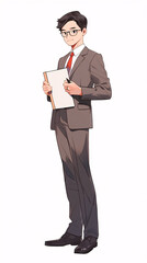 3d business cartoon people
