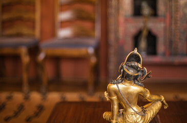 Obraz premium Indian, Buddhist, Bronze statue