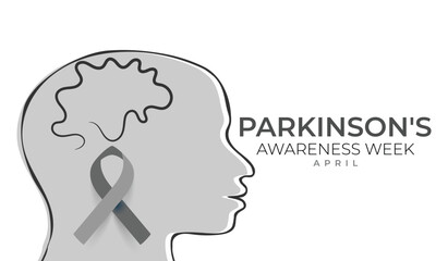 Parkinson's Awareness Week. background, banner, card, poster, template. Vector illustration.
