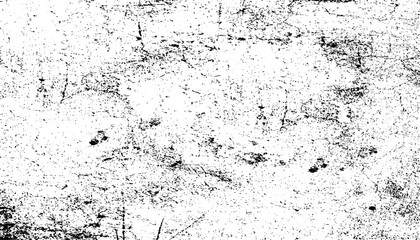 Abstract grunge background. Distress Overlay Texture. Dirty, rough backdrop. Stained, damaged effect. Illustration with spots and splatters. Grainy and distressed black and white texture. 