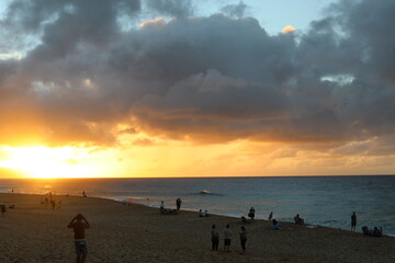 sunset at the beach