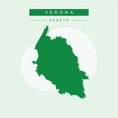 Vector illustration vector of Verona map Italy